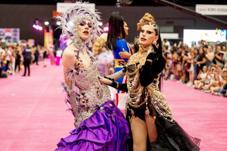Utica and Joey Jay at Drag Con in Los Angeles, 2024