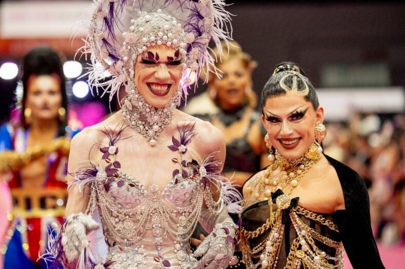 Utica and Joey Jay at Drag Con in Los Angeles, 2024