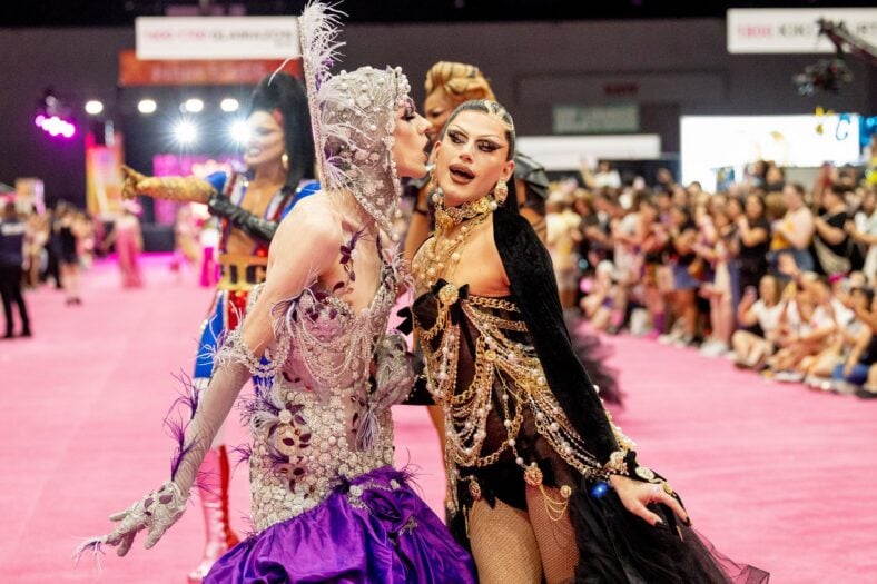 Utica and Joey Jay at Drag Con in Los Angeles, 2024