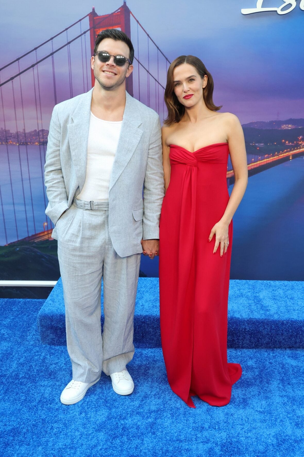 Jimmy Tatro and Zoey Deutch at the Voicemails for Isabelle premiere