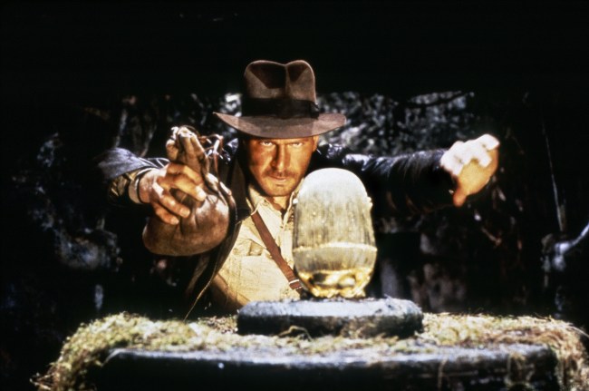 RAIDERS OF THE LOST ARK, Harrison Ford as Indiana Jones, 1981. ©Paramount/courtesy Everett Collection