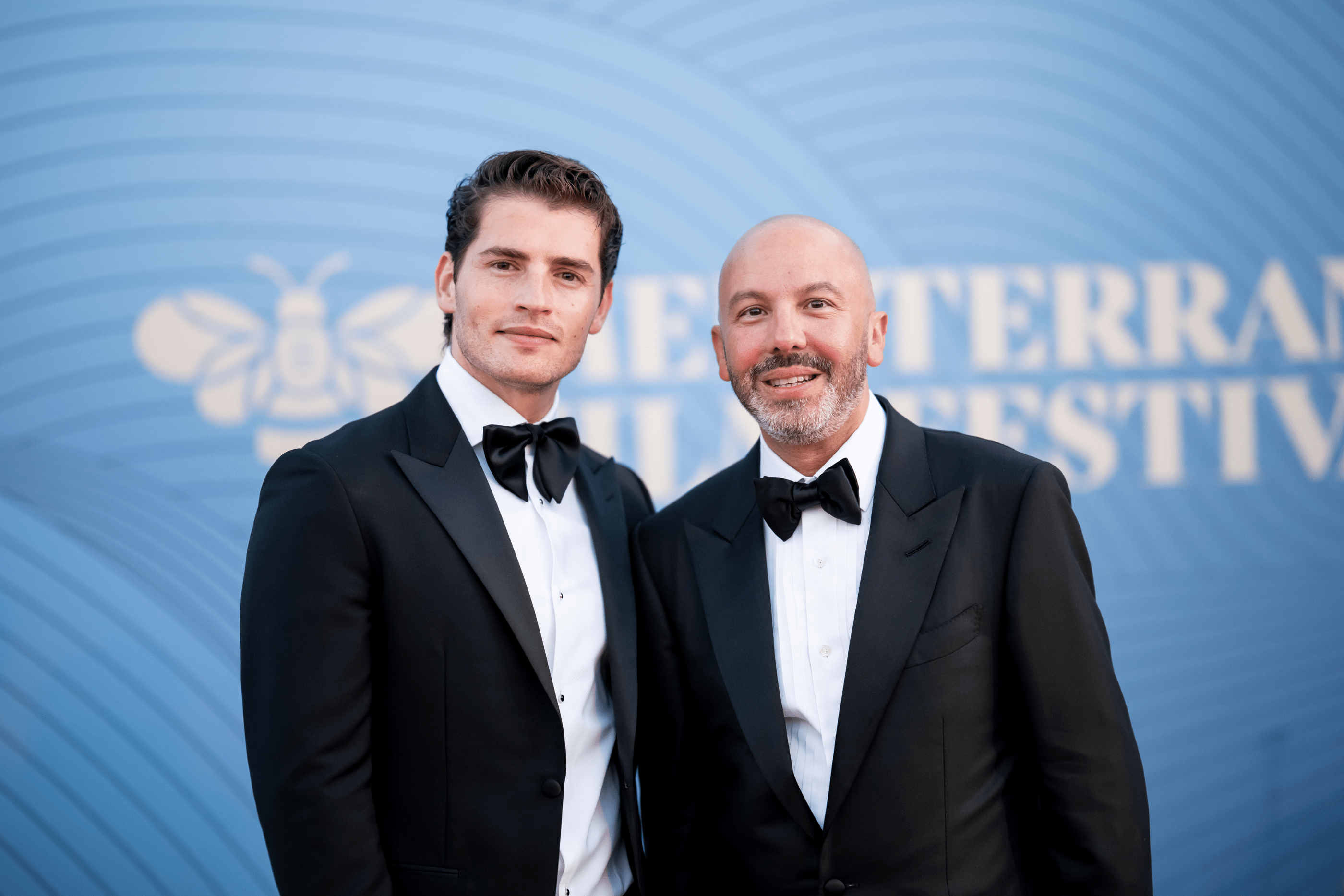 Gregg Sulkin and Johann Grech attend the Mediterrane Film Festival’s Golden Bee Awards in Malta on June 28, 2026.