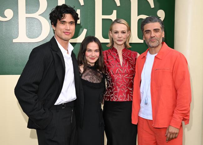 Cailee Spaeny, Charles Melton, Carey Mulligan and Oscar Isaac at Netflix's 'Beef' ATAS official screening held at Beef's Monte Vista Point Country Club on May 15, 2026 in Burbank, California.