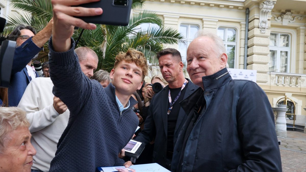Stellan Skarsgaard arrives at KVIFF 2025