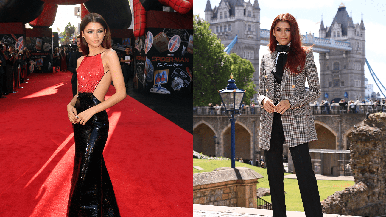 Zendaya for 'Spider-Man: Far from Home' press tour.
