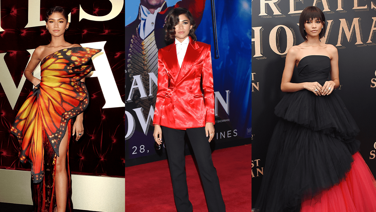 Zendaya for 'The Greatest Showman' press tour.
