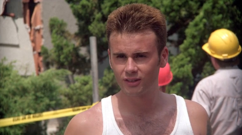Ray Pruit on a building site in Beverly Hills, 90210 (1990)