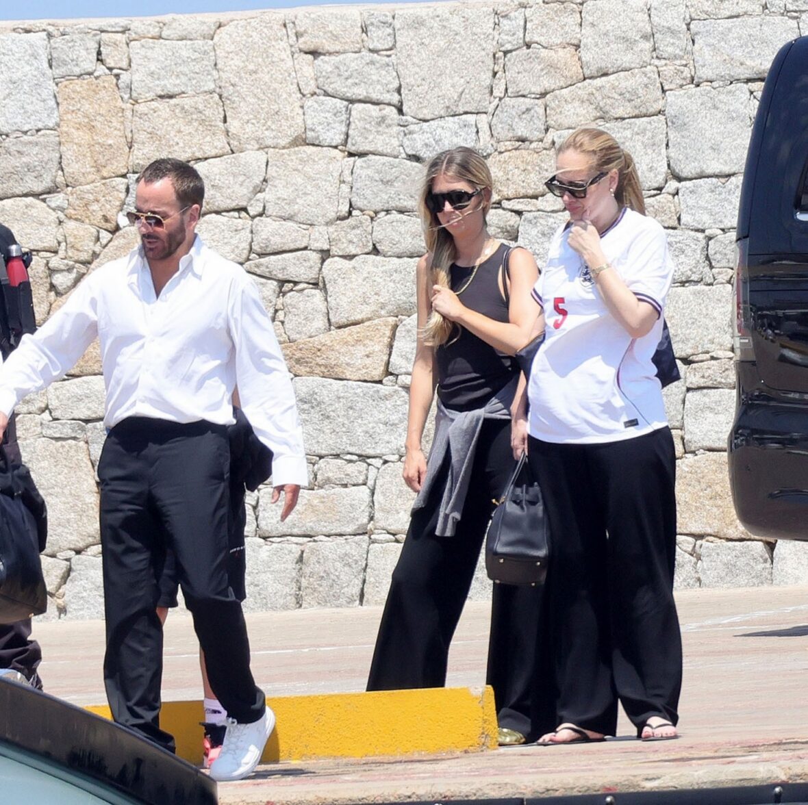 Adele and Tom Ford in Sardinia, Italy on July 14, 2026