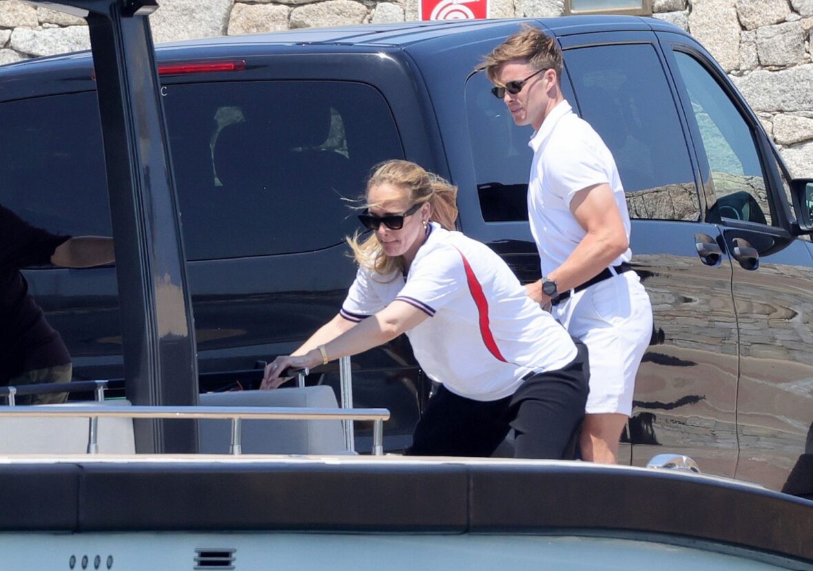 Adele in Sardinia, Italy on July 14, 2026