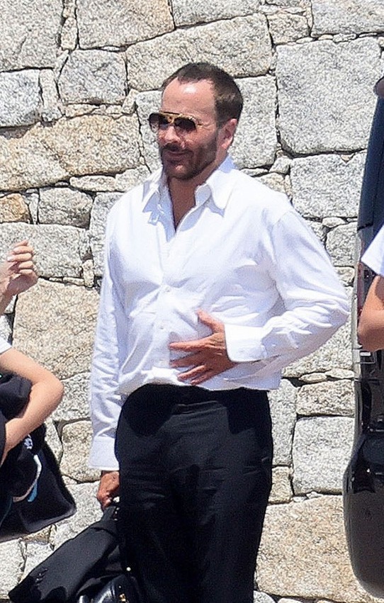 Tom Ford in Sardinia, Italy on July 14, 2026