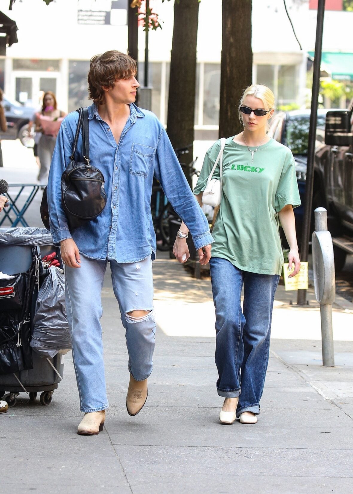 Anya Taylor Joy day out in NYC with Malcolm McRae