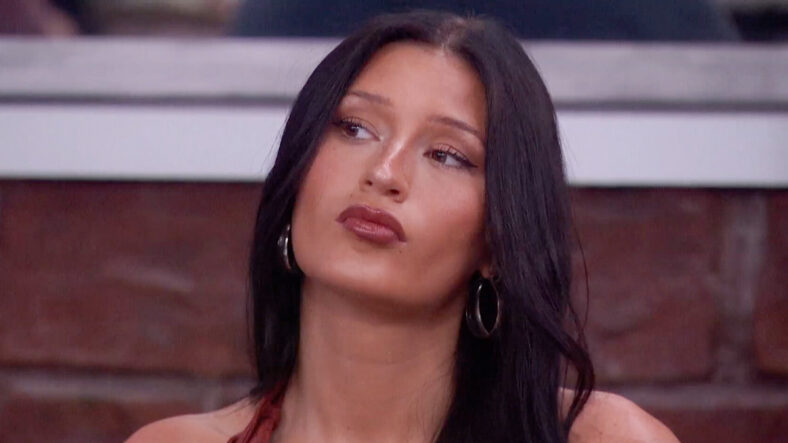 Ashley Trail making a pensive look during Big Brother 28