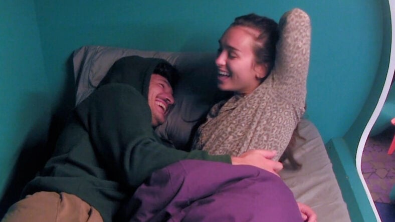 Lyric and Rome in a still from Big brother