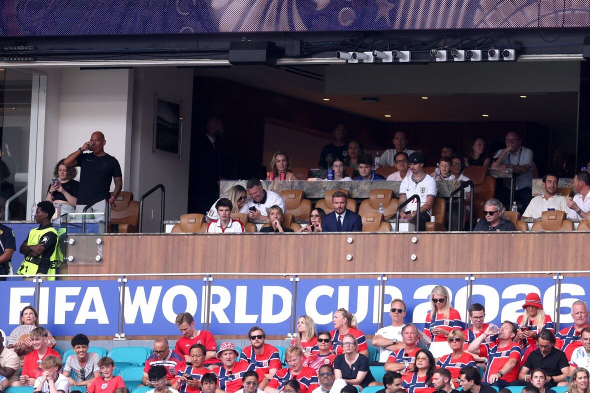 Beckham family watching England's World Cup 2026 game against Norway