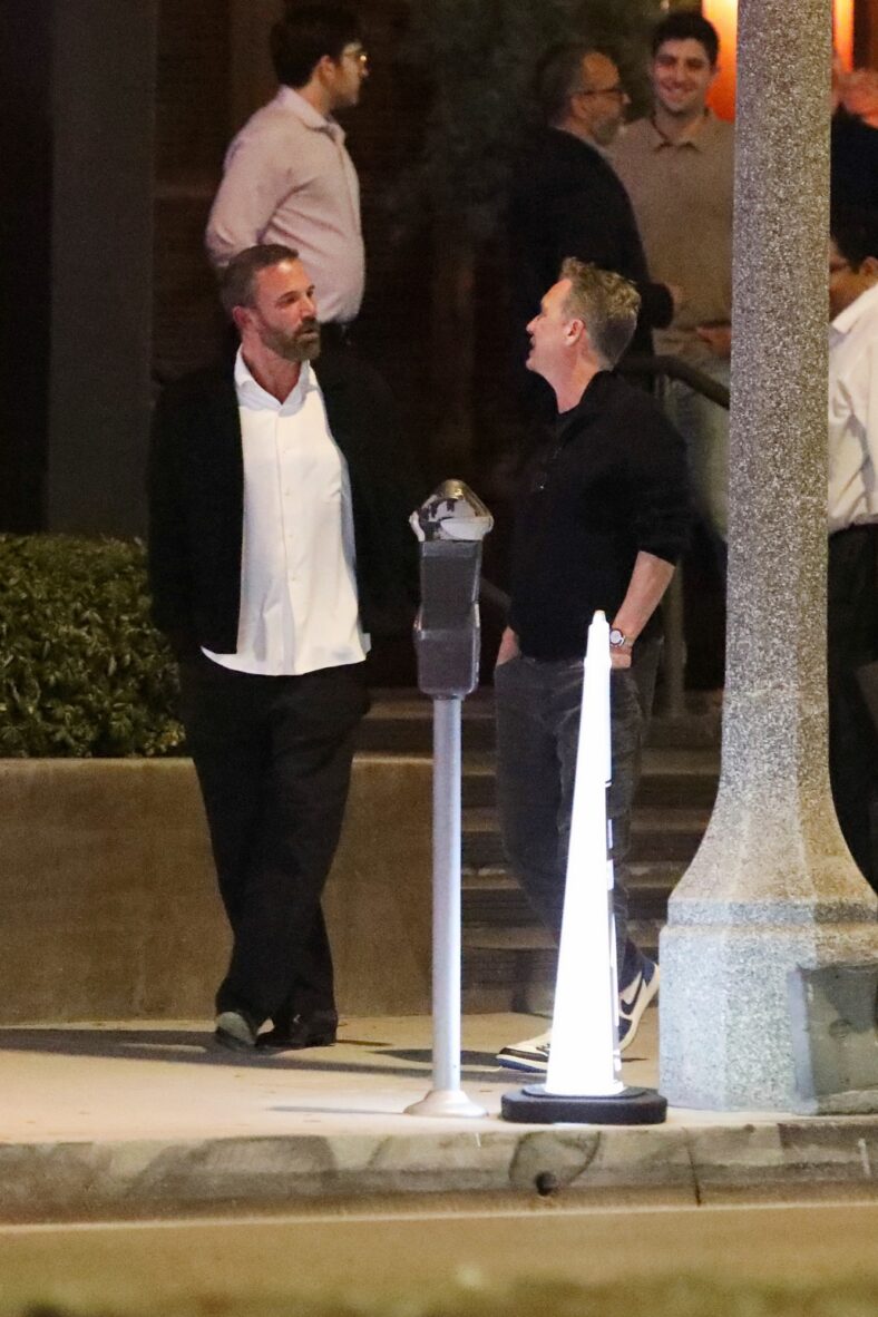 Ben Affleck & Sean Bailey at dinner
