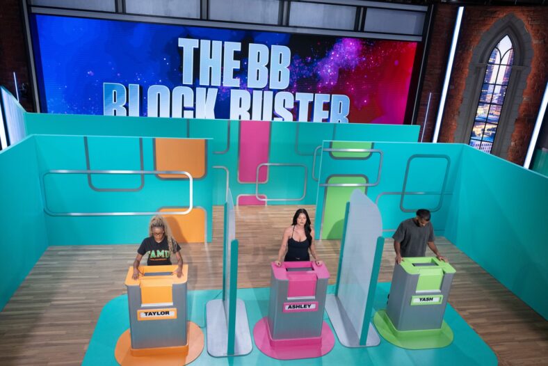 Ashley, Yash and Taylor sit on the block after being nominated for eviction on Big Brother
