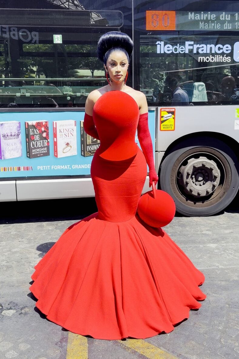 Cardi B in Paris for Fashion Week