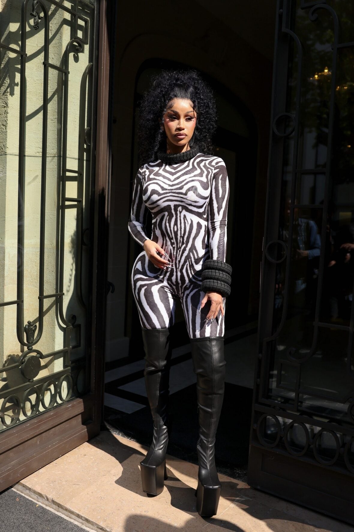 Cardi B in Paris for Fashion Week