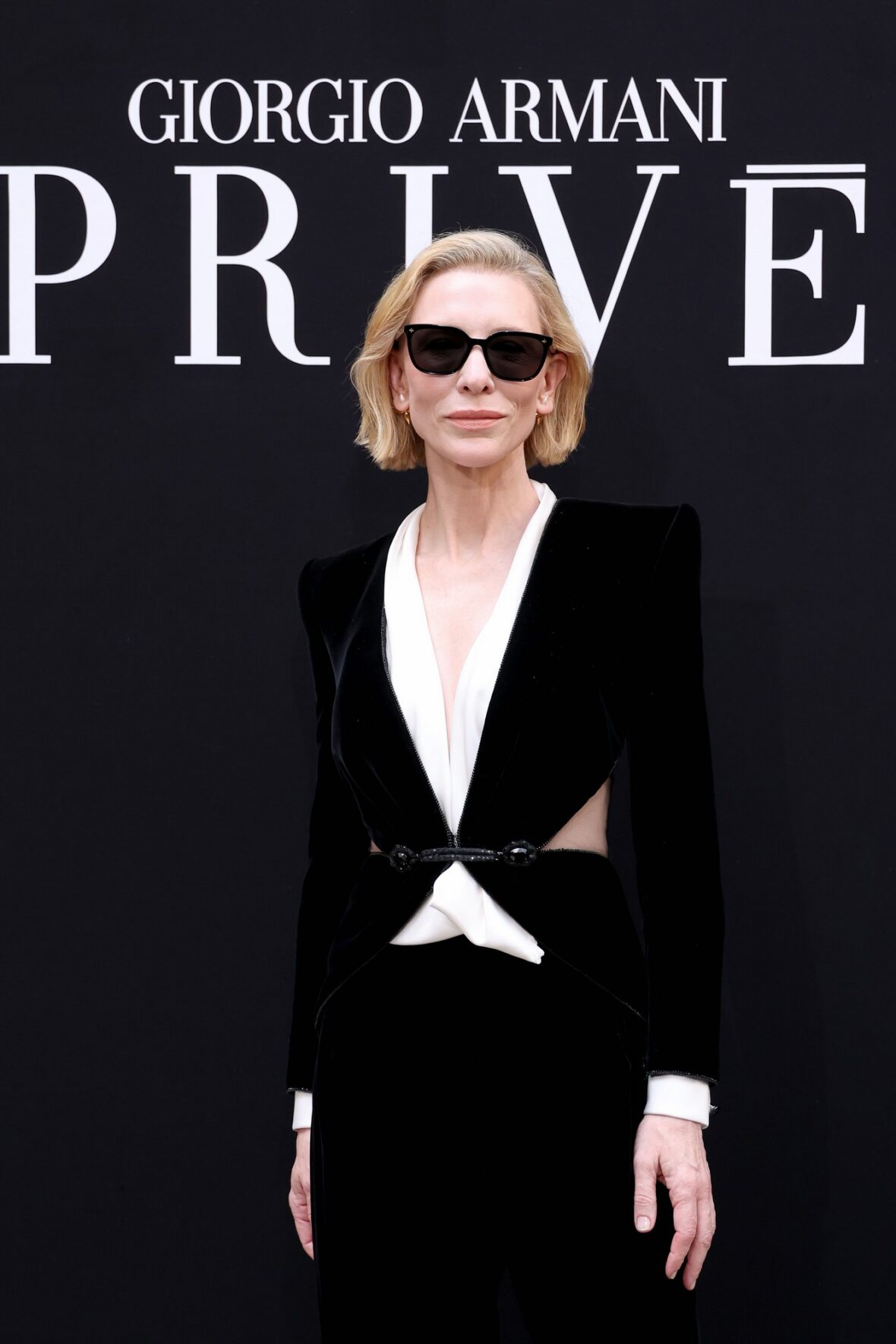 Cate Blanchett attends Giorgio Armani Prive fashion show