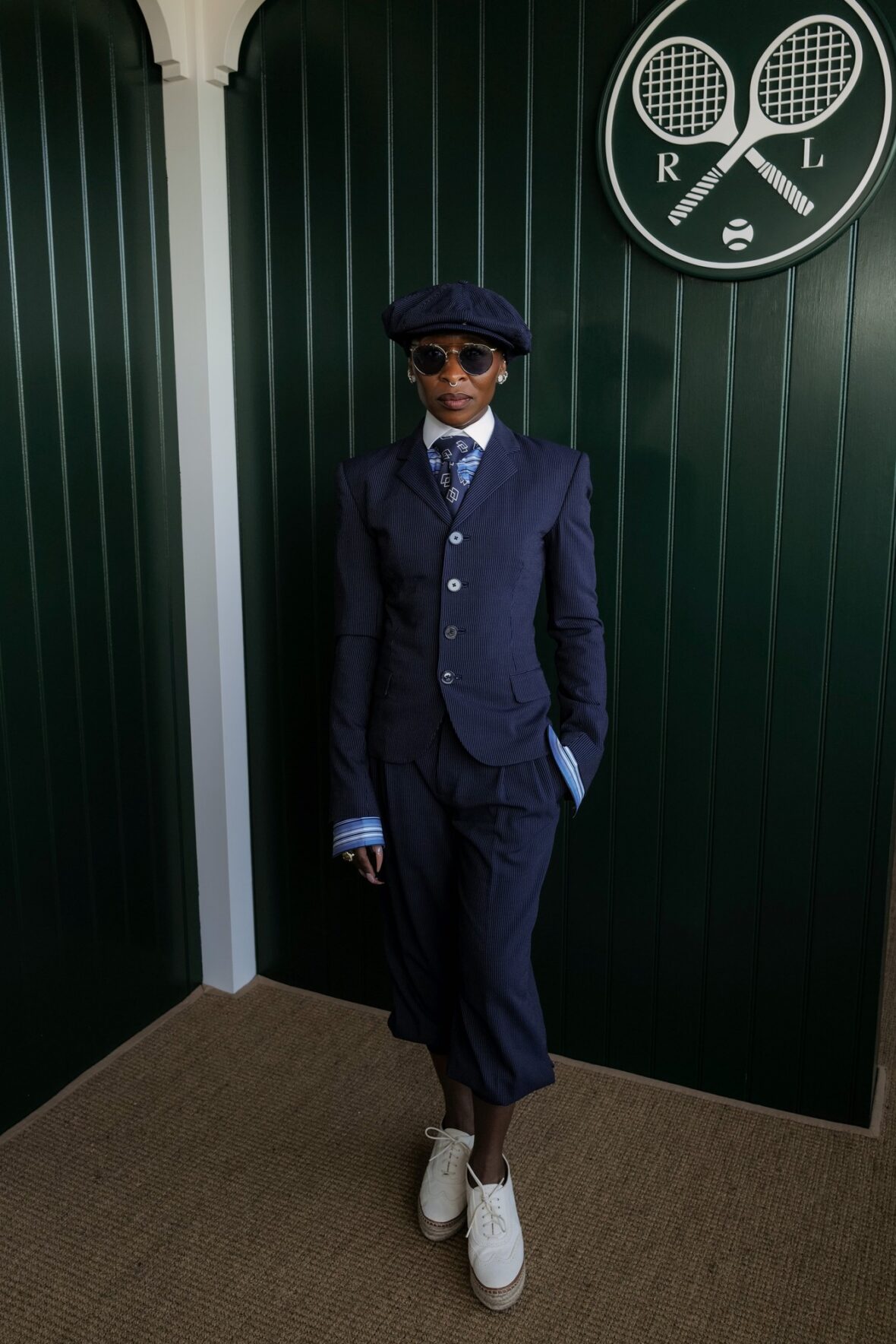 Cynthia Erivo visits The Polo Bar by Ralph Lauren at Centre Court at Wimbledon