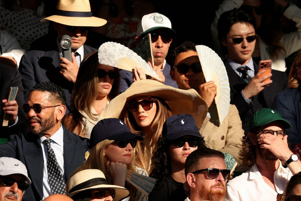 Jennifer Lopez and Benny Medina attend Wimbledon finals