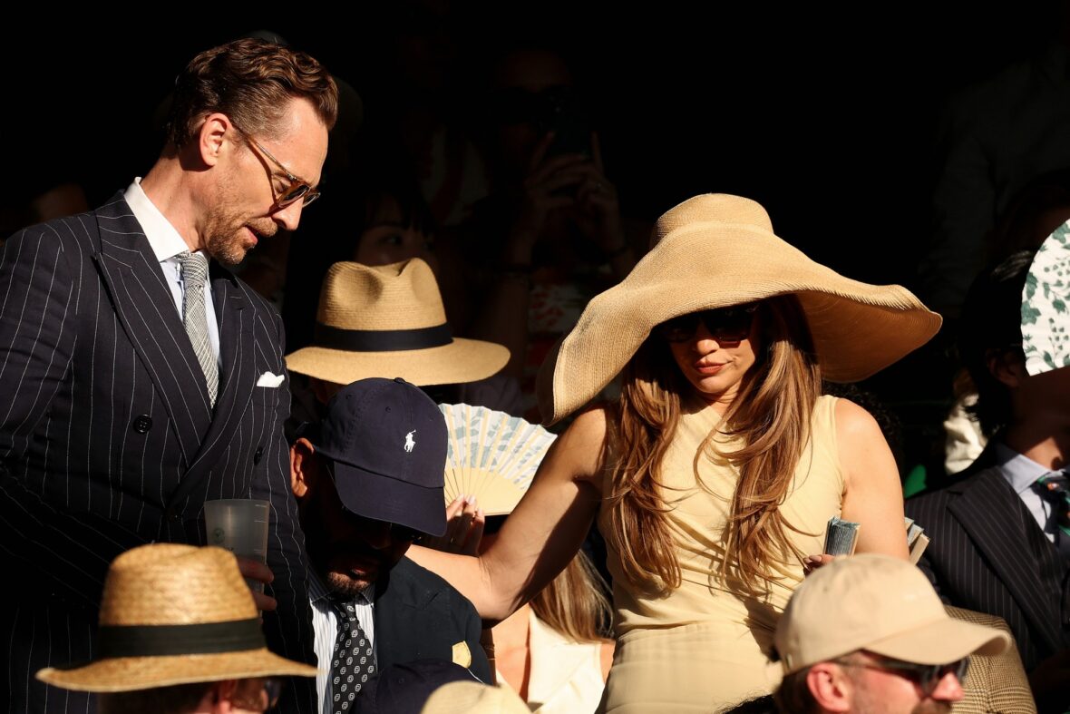 Jennifer Lopez and Tom Hiddleston attend Wimbledon finals