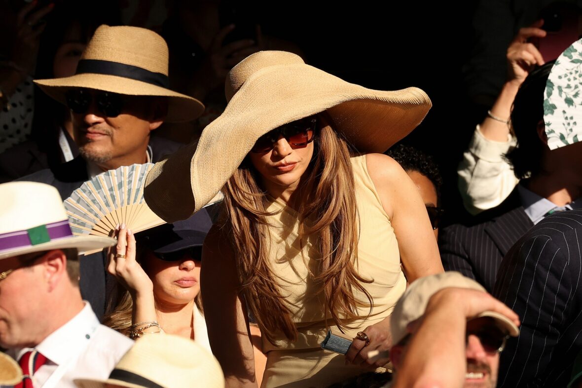 Jennifer Lopez attends Wimbledon finals
