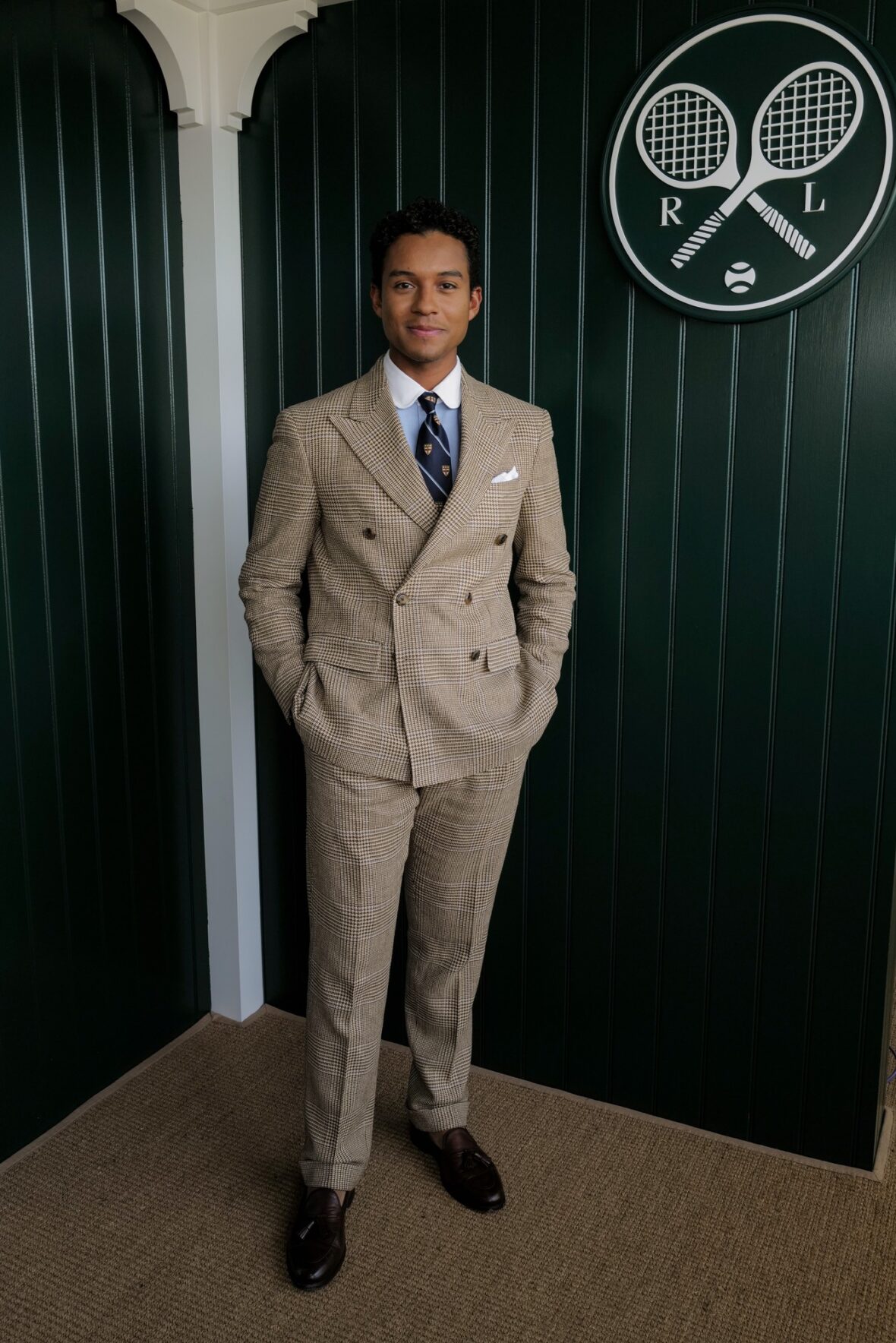 Jaafar Jackson visits The Polo Bar by Ralph Lauren at Centre Court at Wimbledon