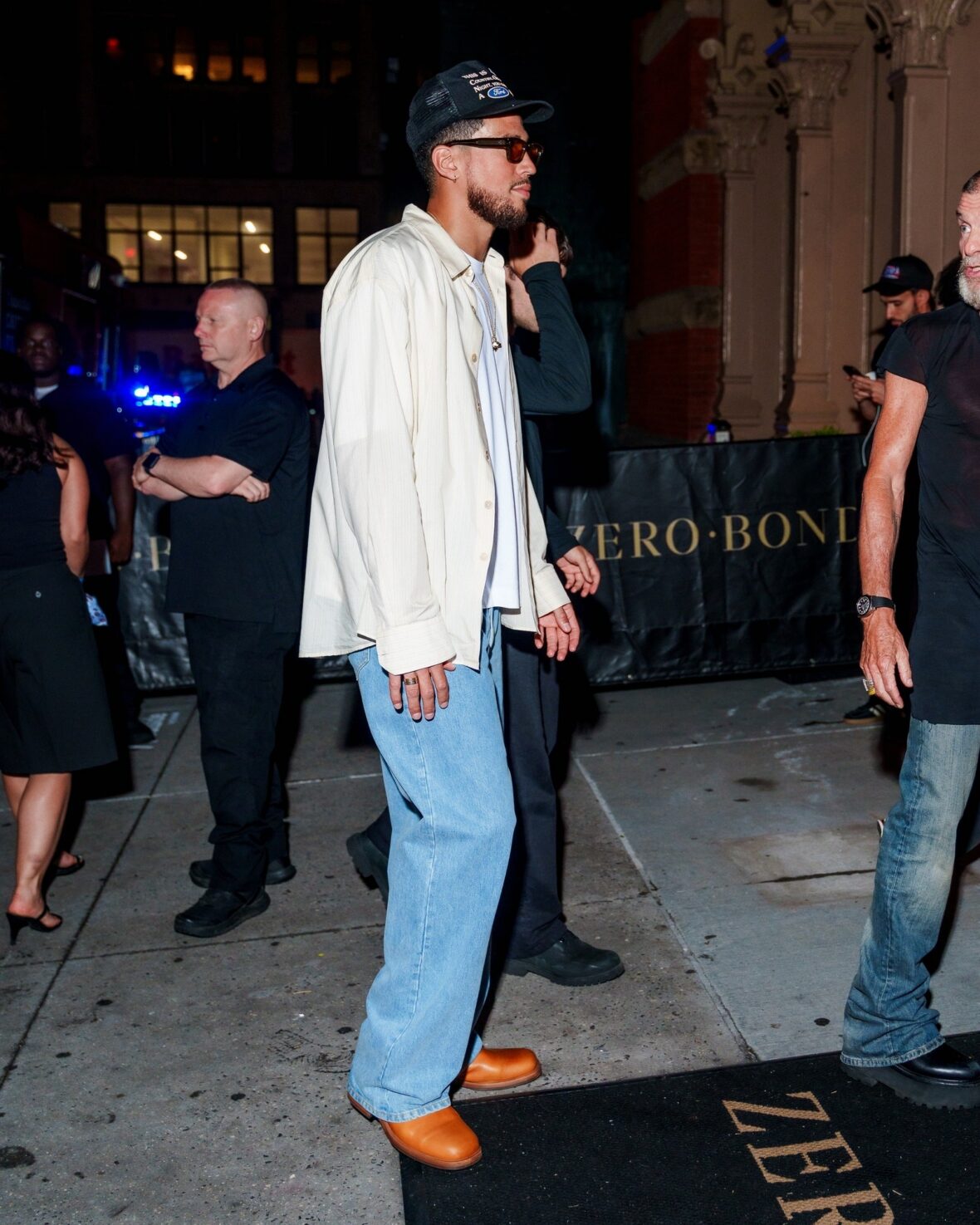 Devin Booker attends Raising Cane's party in NYC