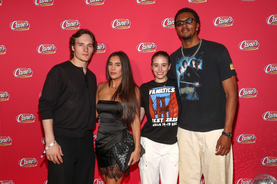 Tyler Kolek and Trey Murphy attend Raising Cane's party in NYC