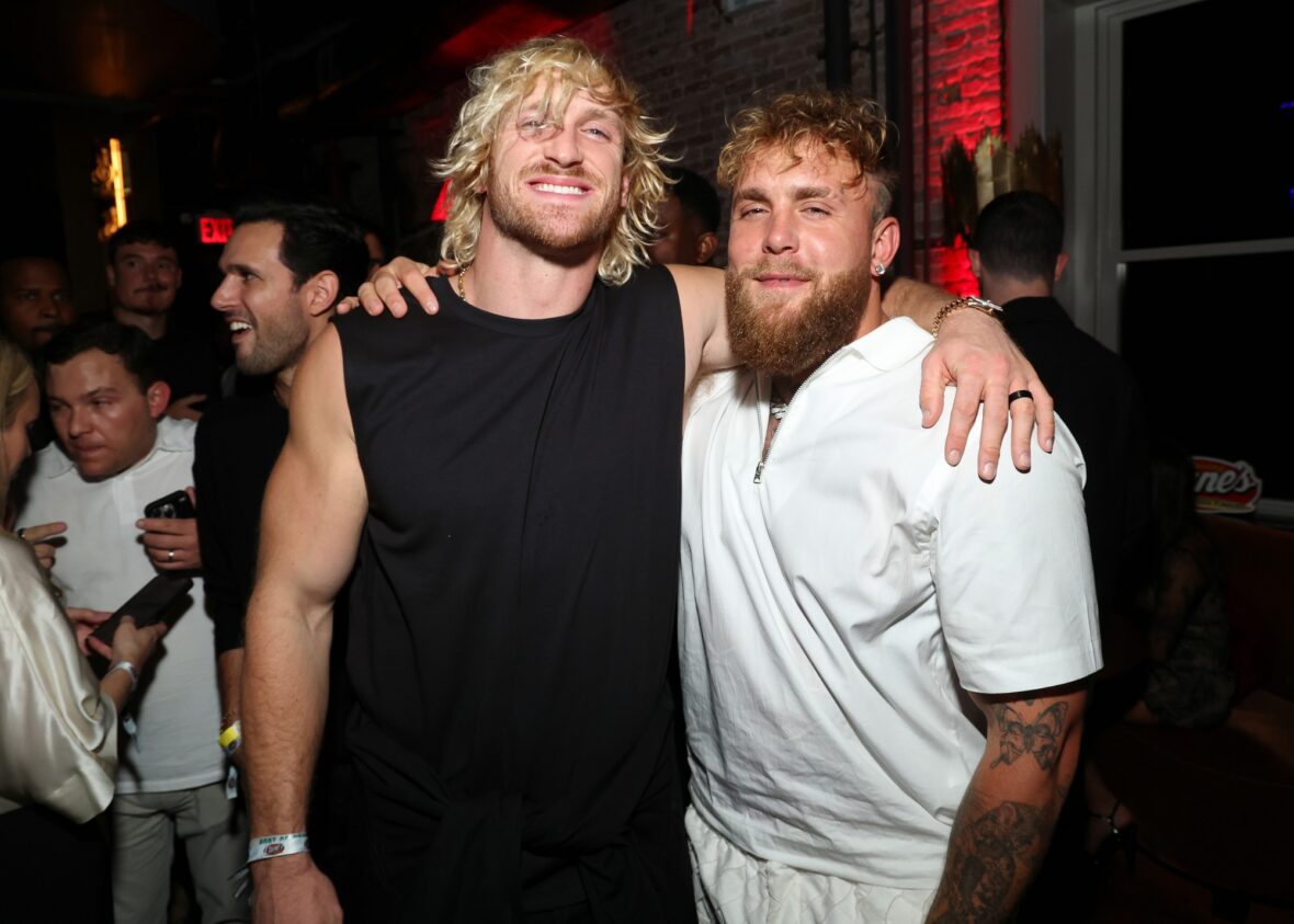 Logan and Jake Paul attend Raising Cane's party in NYC