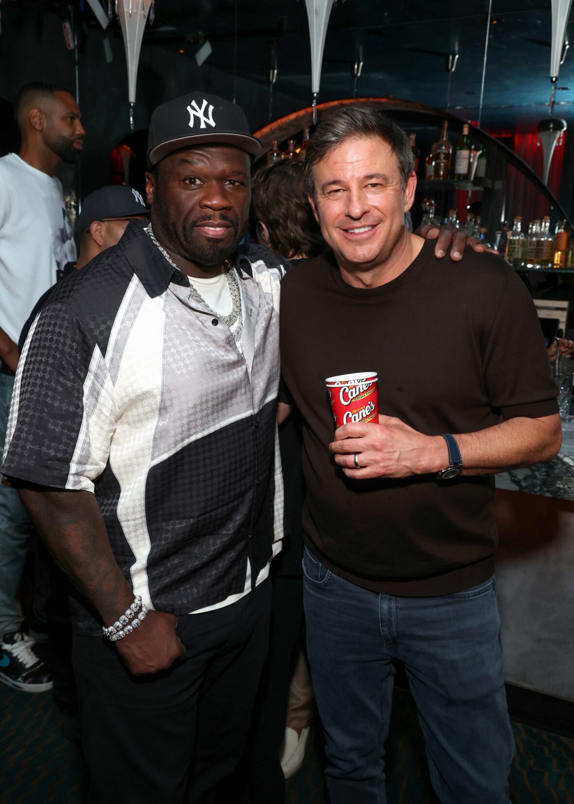 50 Cent attends Raising Cane's party in NYC