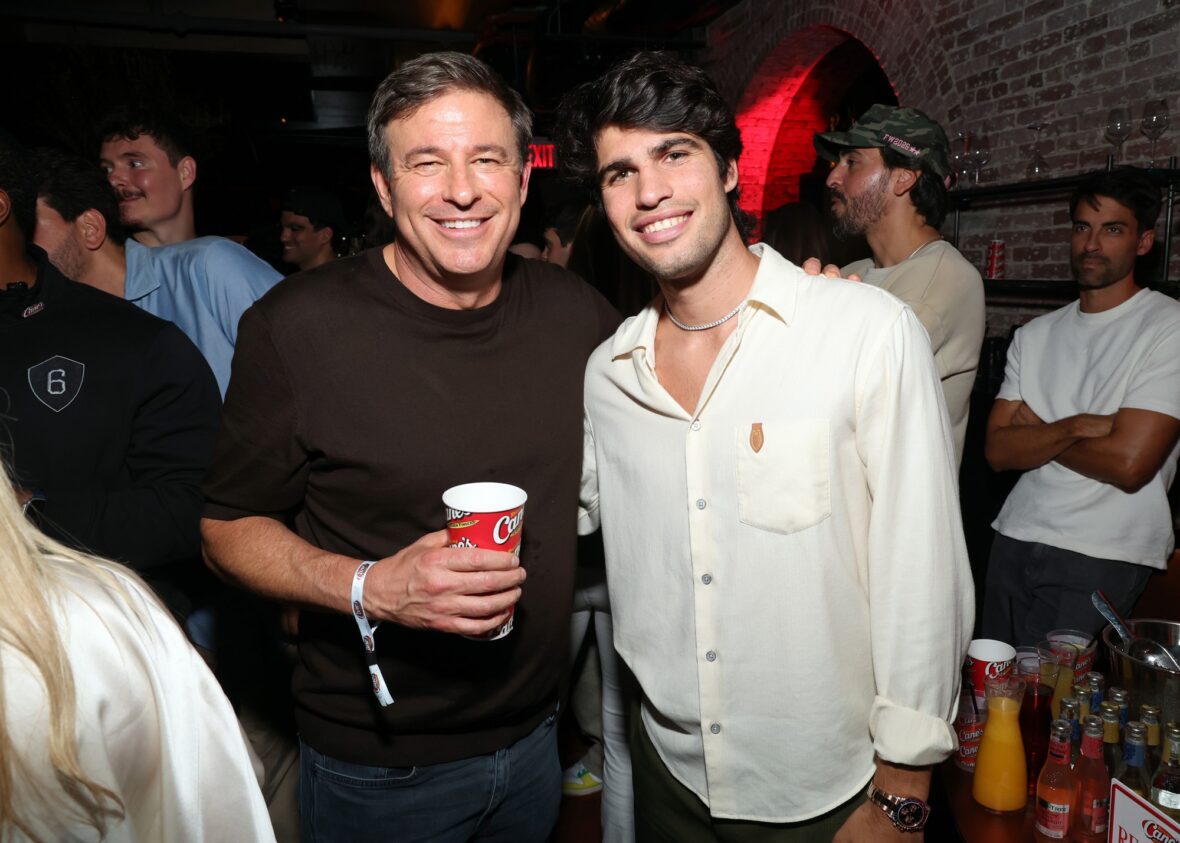 Carlos Alcarez attends Raising Cane's party in NYC