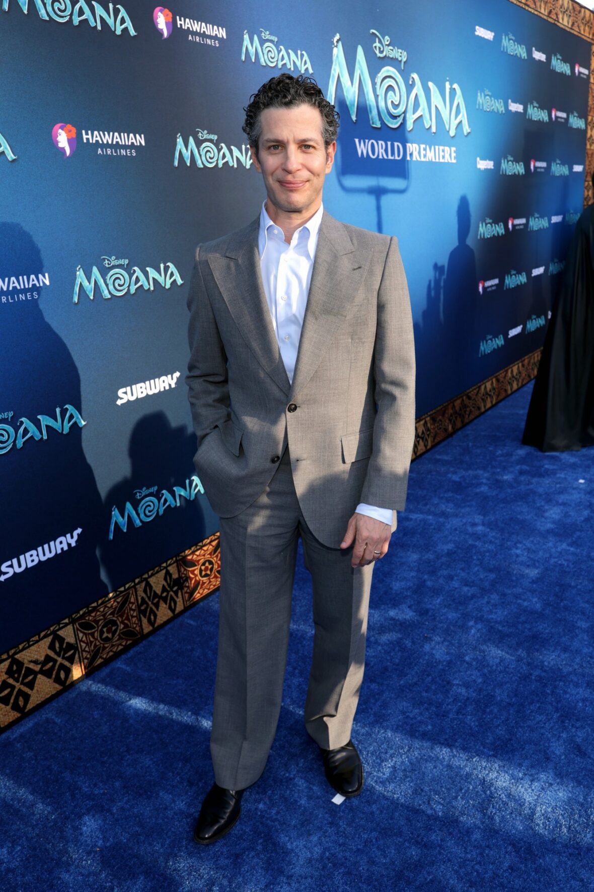 Thomas Kail at the live-action Moana premiere in Los Angeles