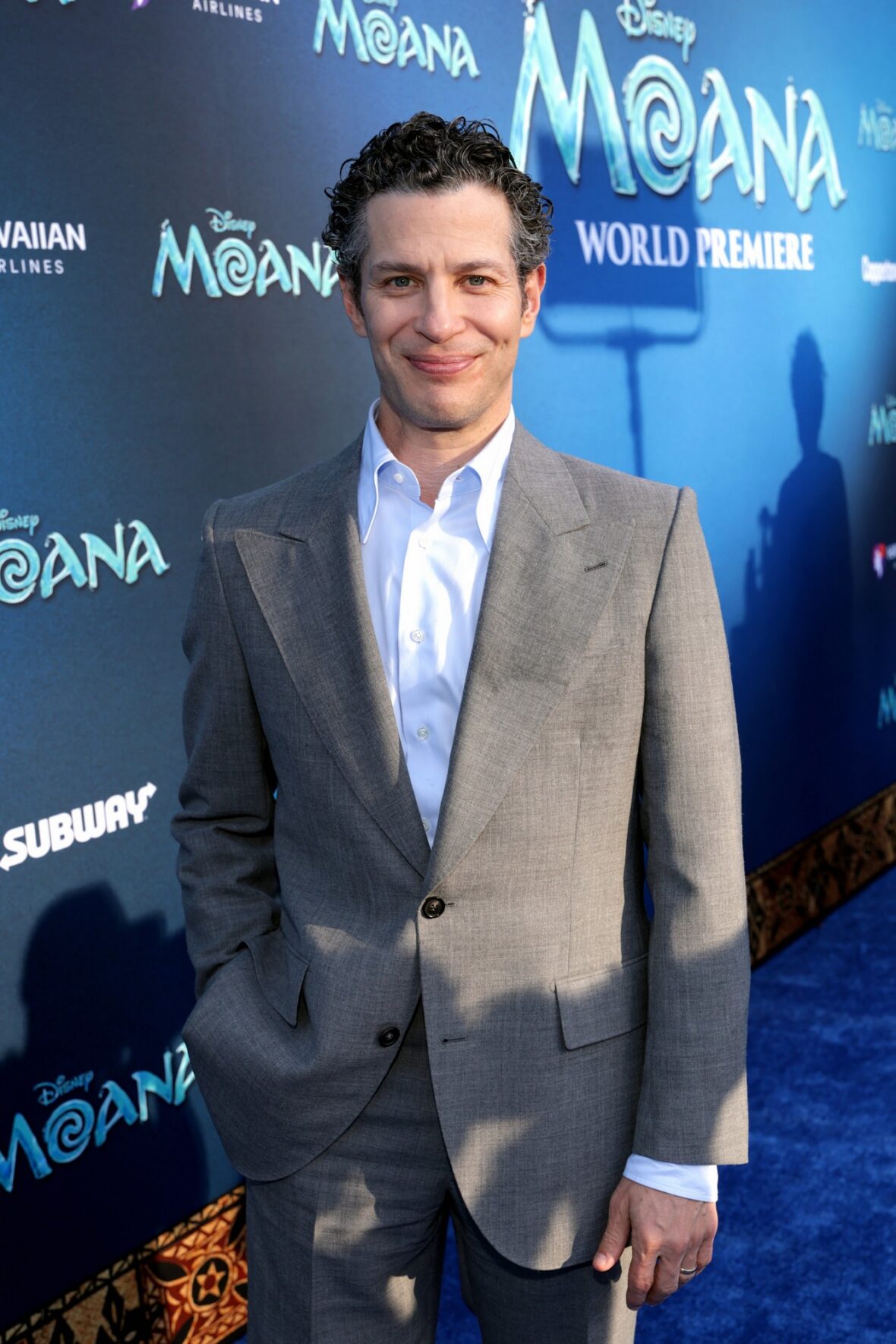 Thomas Kail at the live-action Moana premiere in Los Angeles