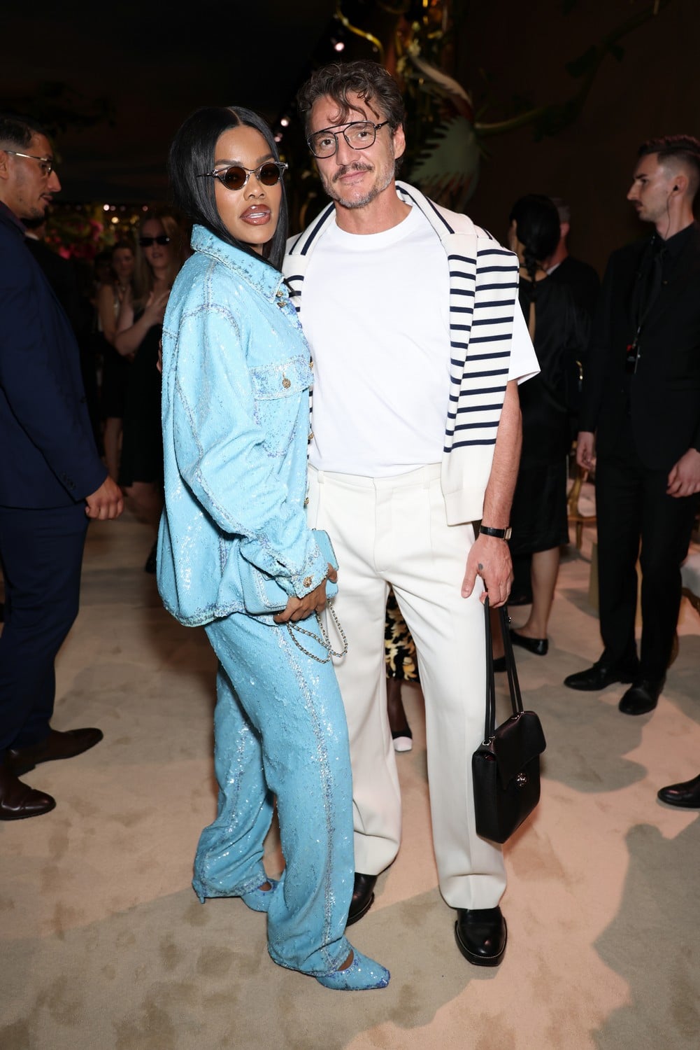 Guests at the Chanel fashion show on July 7, 2026