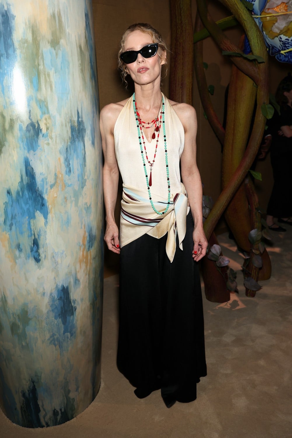 Guests at the Chanel fashion show on July 7, 2026