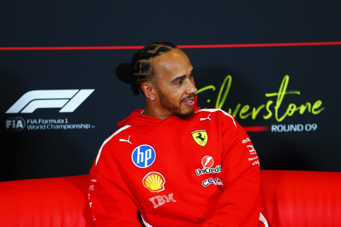 Lewis Hamilton at F1 press conference
