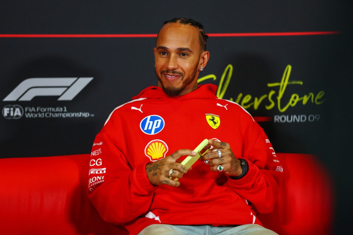 Lewis Hamilton at F1 press conference