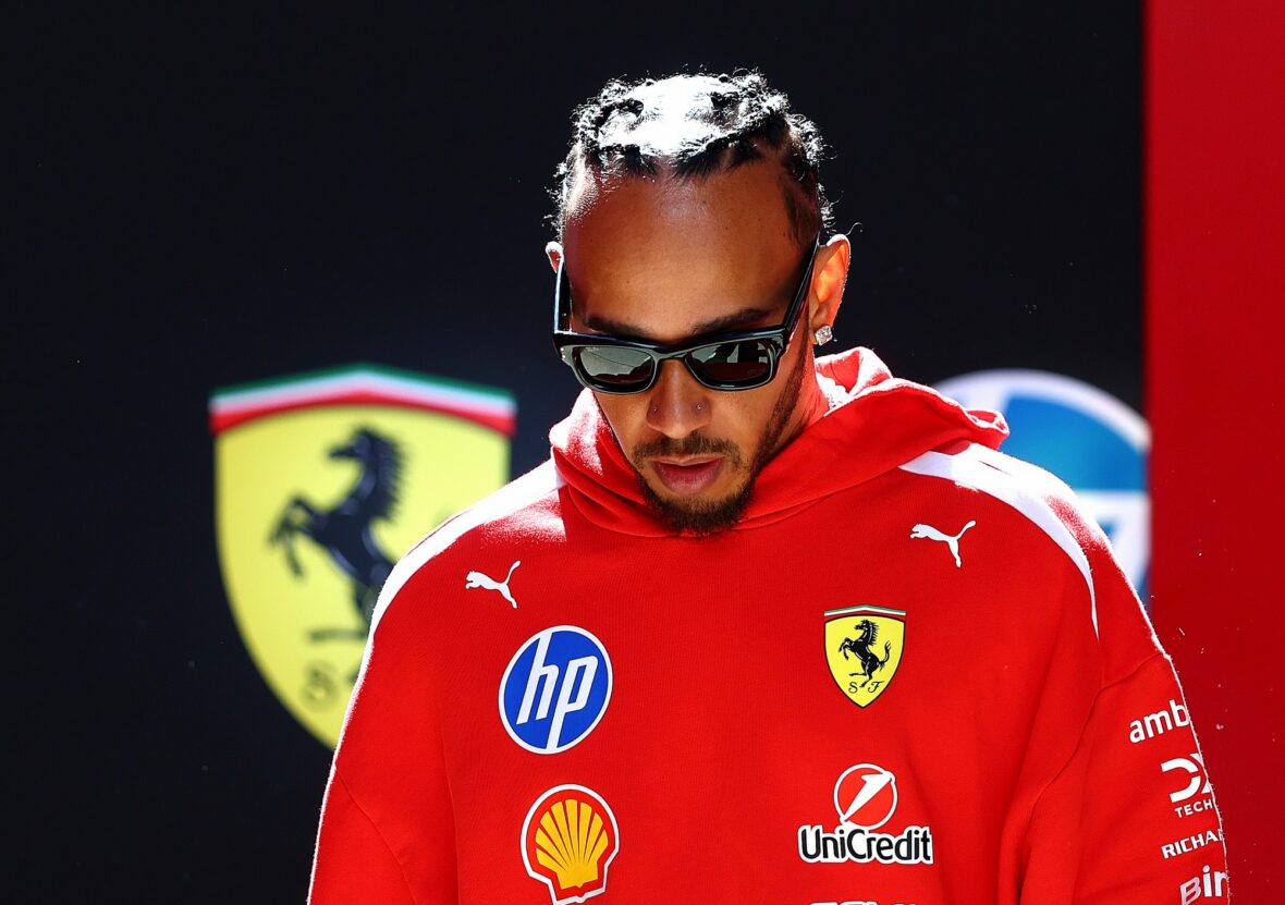 Lewis Hamilton at Silverstone Circuit
