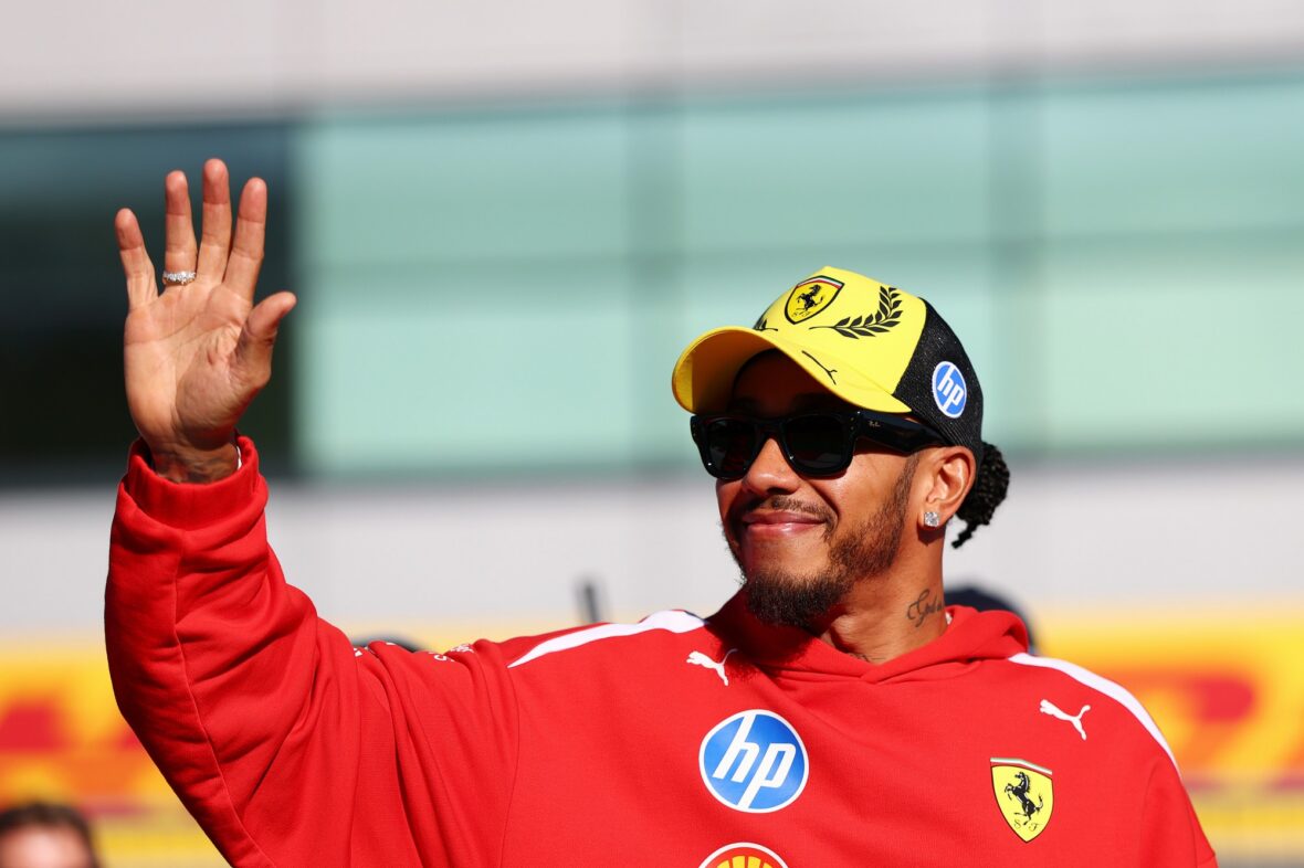 Lewis Hamilton at Silverstone Circuit