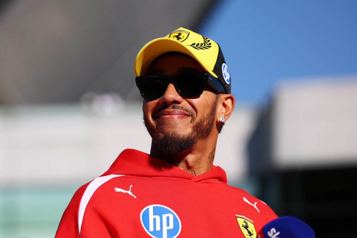 Lewis Hamilton at Silverstone Circuit