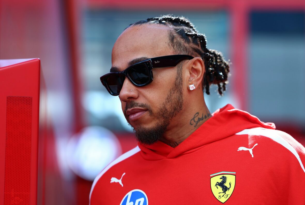 Lewis Hamilton at Silverstone Circuit