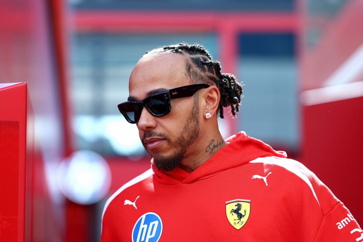 Lewis Hamilton at Silverstone Circuit