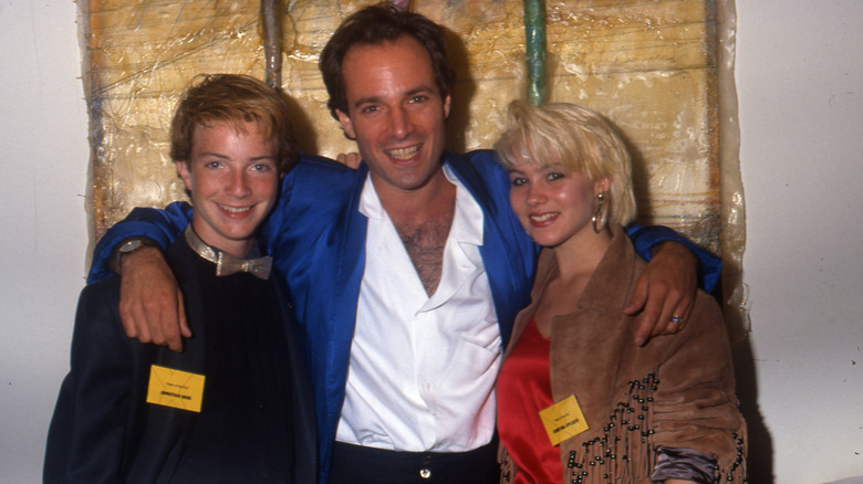 Actors Jonathan Ward, Robert Desiderio and Christina Applegate pose for a portrait at the premiere of the TV show 