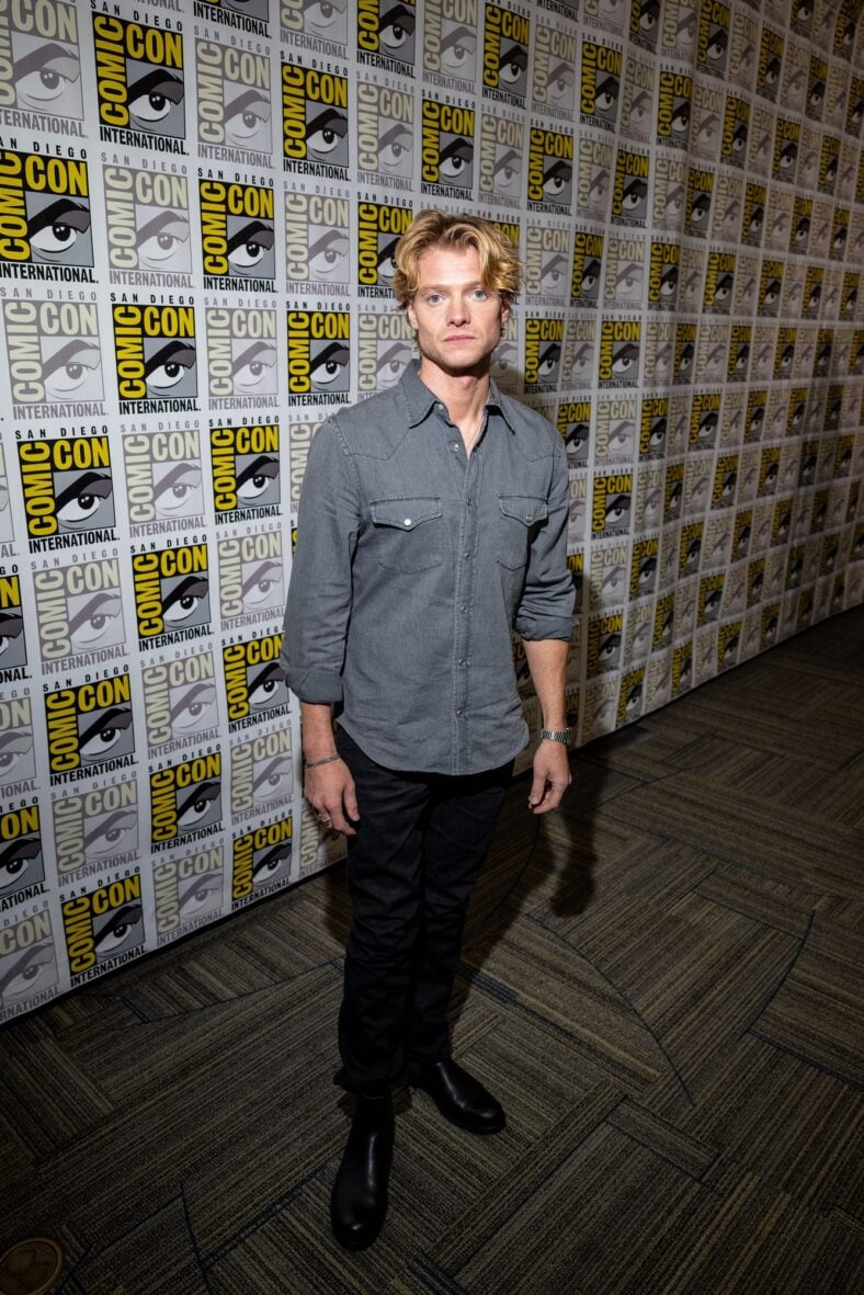 Tom Rhys Harries at Clayface panel at Comic-Con