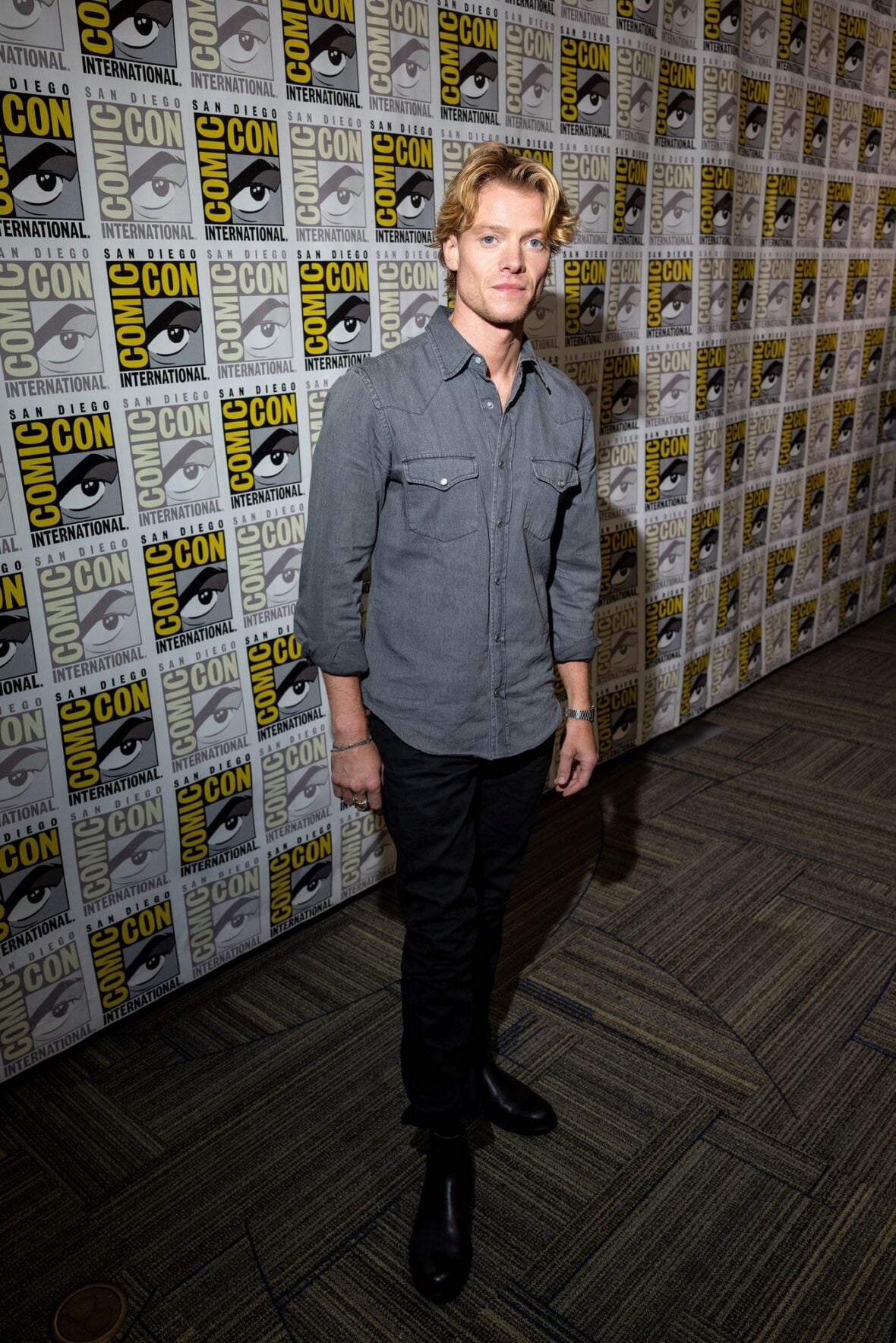 Tom Rhys Harries at Clayface panel at Comic-Con