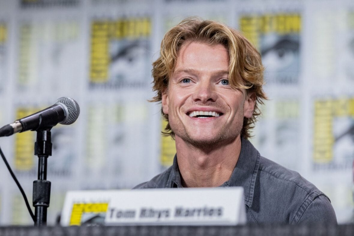 Tom Rhys Harries at Clayface panel at Comic-Con