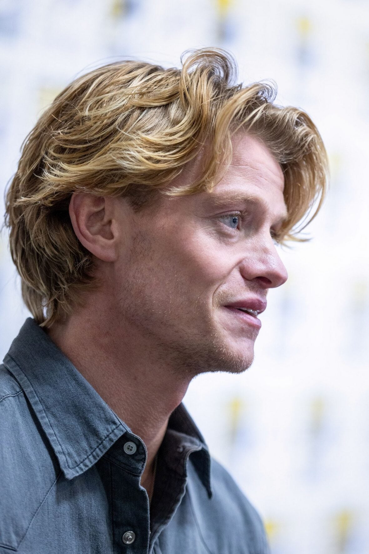 Tom Rhys Harries at Clayface panel at Comic-Con