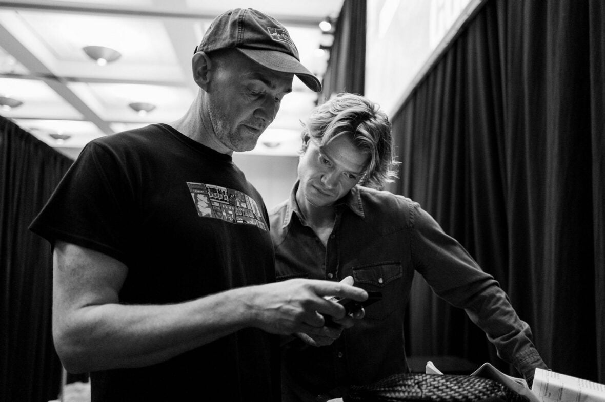 Tom Rhys Harries at Clayface panel at Comic-Con